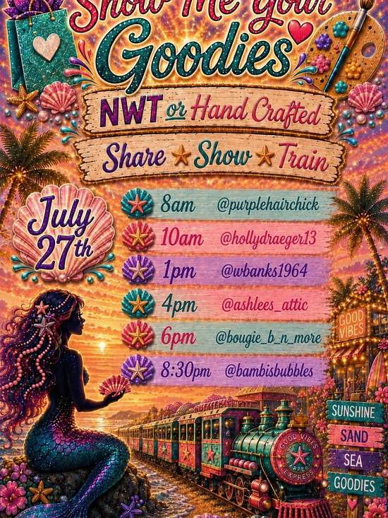 Other - Show Me your Goodies Share Show Train - NWT & Handcrafted